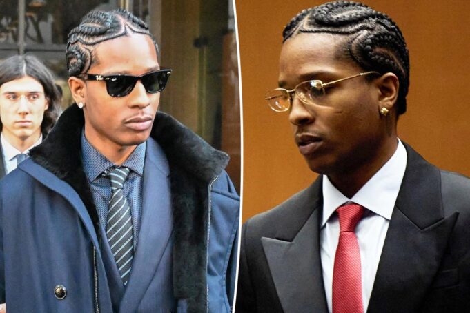 A $ AP Rocky признал не виновным в 2021 году, стреляя в $ ap relli