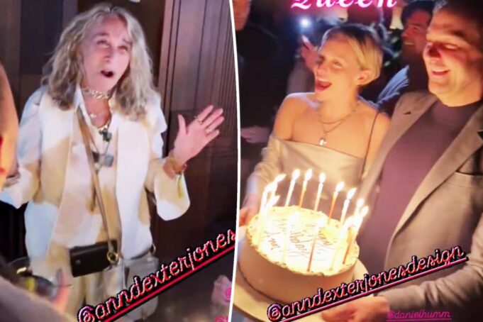 Звезда преемственности Аннабель Декстер-Джонс и шеф-повар жених Даниэль Хамм принимает день рождения для Энн Декстер-Джонс