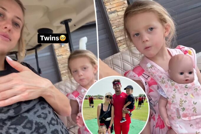 Бриттани Махомес «Близнецы» с 4 -летней дочерью Стерлинг в милом видео по цене $ 3,37 млн. Техас домой