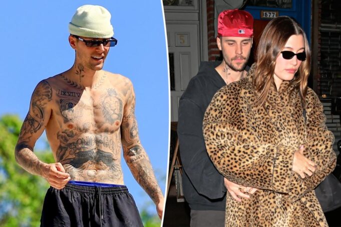 Поклонники думают, что Джастин Бибер дебютировал с новой татуировкой, посвященной Хейли Биберу среди слухов о браке