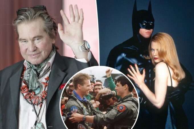 Актер Вэл Килмер, звезда «Батман навсегда», «ТОП», «ТОП», мертвый в 65