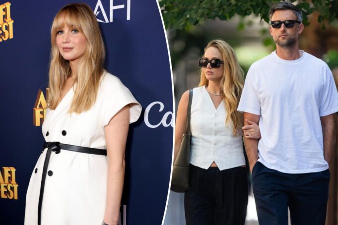 Дженнифер Лоуренс приветствует своего второго ребенка с мужем Куком Марони