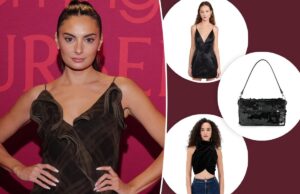 Приобретите любимые новогодние наряды Пейдж ДеСорбо: от шорт с блестками до «идеальных» комплектов.