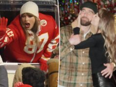 Тейлор Свифт прибыла на игру Трэвиса Келси «Канзас-Сити Чифс» на Рождество