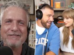 Спортивный подкастер разжигает слухи о беременности Тейлор Свифт страстной напыщенной речью Трэвиса Келси