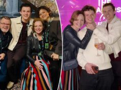 Зендая позирует для милой семейной фотографии с женихом Томом Холландом и родителями актера