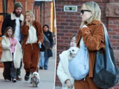 Кейт Хадсон привезла счастливый вельветовый комплект для праздничного шоппинга в Аспене