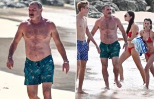 Лив Шрайбер без рубашки демонстрирует стройное телосложение на Барбадосе после загадочной госпитализации