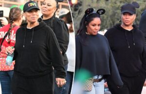 Куин Латифа наслаждается редкой семейной прогулкой с давним партнером Эбони Николс в Диснейленде