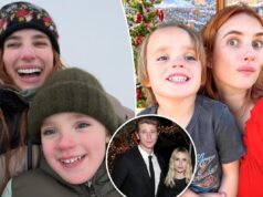 Эмма Робертс поделилась редкой фотографией четырехлетнего сына-двойника Роудса во время заснеженного отдыха