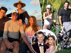 Том Брэди опубликовал праздничный снимок со всеми тремя «детями-ангелами» после тайной свадьбы Жизель Бюндхен