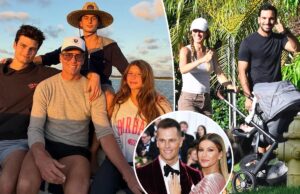 Том Брэди опубликовал праздничный снимок со всеми тремя «детями-ангелами» после тайной свадьбы Жизель Бюндхен