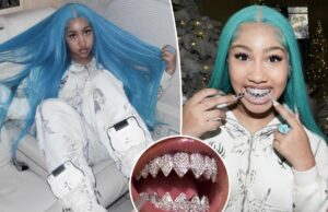 Норт Уэст демонстрирует свои инкрустированные бриллиантами «акульи грили» и острые как бритва ногти в новом Instagram.