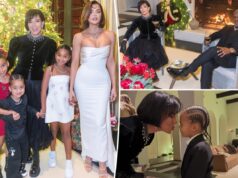 Крис Дженнер поделилась яркими снимками праздничного рождественского празднования семьи Кардашьян: «Всем спокойной ночи»