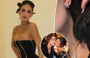 Кайли Дженнер надела украшения от Cartier на 57 тысяч долларов на Рождество после милых криков Тимоти Шаламе