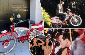 Ким Кардашьян подарила сестре Кортни Пи-Ви Херман культовый велосипед после того, как он был продан на аукционе за 125 тысяч долларов