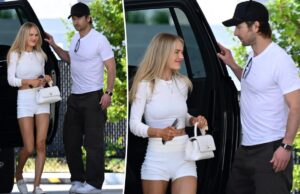 Глен Пауэлл и Мишель Рэндольф отправляются на каникулы в Майами.