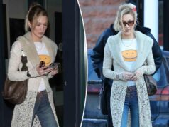 Белла Хадид бросает вызов зимнему холоду в абсолютно прозрачном кружевном пальто в Аспене