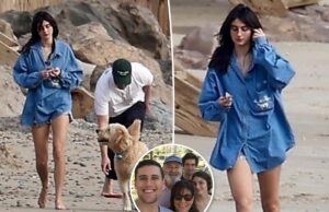 Роми Райнер выглядит торжественно на прогулке по пляжу с бойфрендом после убийства родителей Роба и Мишель