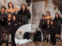 PETA раскритиковала Ким Кардашьян за то, что она подарила детям на Рождество четырех собак: «Щенки — не плюшевые игрушки»