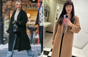 Мы с Сабриной Карпентер согласны: это классическое пальто незаменимо в холодную погоду (и оно продается со скидкой!)