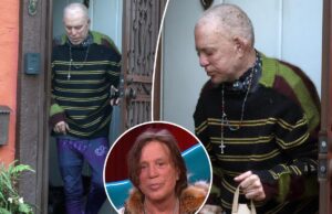 Микки Рурк выглядит неузнаваемым в редких случаях, поскольку ему грозит возможное выселение