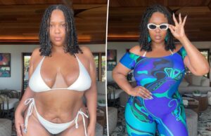 Лиззо демонстрирует похудевшую фигуру в крохотном белом бикини