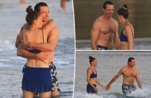 Хью Джекман и подруга в бикини Саттон Фостер сидят на КПК в Коста-Рике