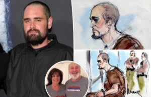 «Ухмыляющийся» Ник Райнер с запавшими глазами и бритой головой на новых судебных зарисовках по делу об убийстве родителей