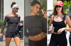 Хейли Бибер продолжает носить шикарный бренд спортивной одежды, основанный влиятельными лицами