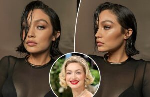 Джиджи Хадид меняет светлые волосы на угольно-черный боб: «Сестры Хадид поменялись местами»