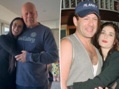 Сладкий брачный ритуал Деми Мур с бывшим Брюсом Уиллисом