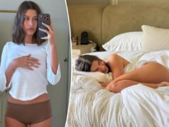 Дерзкая Хейли Бибер в новой пикантной фотосессии носит только простыни