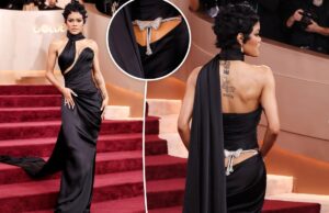 Тейана Тейлор выставляет напоказ свою задницу в ослепительных стрингах на красной дорожке «Золотого глобуса-2026»