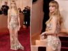 Дженнифер Лоуренс обнажила все это в прозрачном цветочном платье на красной дорожке «Золотого глобуса-2026»