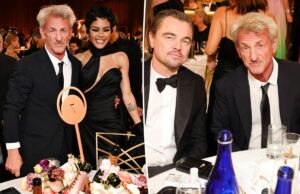 Шона Пенна поймали за курением за столом во время церемонии вручения премии «Золотой глобус-2026».