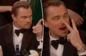 Посмотрите анимационные выходки Леонардо Ди Каприо во время рекламной паузы «Золотого глобуса 2026»