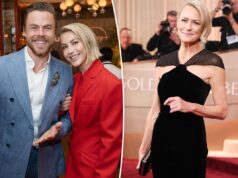 Робин Райт неловко признается Дереку Хау, что думала, что он женат на сестре Джулианне.