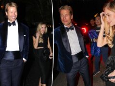 Роман Глена Пауэлла и Мишель Рэндольф накаляется после свидания после церемонии вручения «Золотого глобуса»