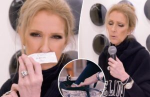 Селин Дион раскрывает предметы первой необходимости в сумочке, включая микрофон, чтобы петь по команде