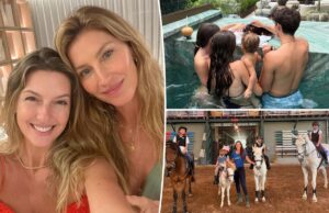 Жизель Бюндхен делится редкими семейными фотографиями с мужем Хоакимом Валенте и детьми: «Мое сердце полно благодарности»