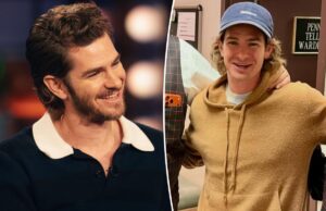 Эндрю Гарфилд выглядит неузнаваемо с длинными светлыми волосами