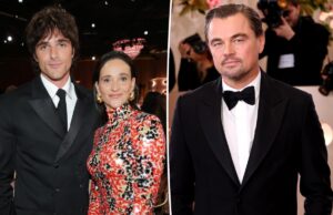 Посмотрите, как мама Джейкоба Элорди, казалось бы, пренебрежительно отнеслась к Леонардо Ди Каприо за кулисами церемонии вручения «Золотого глобуса-2026»