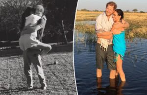 Меган Маркл воспользовалась вирусной тенденцией 2016 года, выпустив любимое видео с участием принца Гарри.