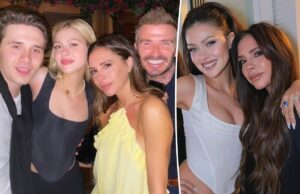 До вражды с Бекхэмами: посмотрите фотографии Дэвида и Виктории с Бруклином и Николой Пельц в более счастливые времена