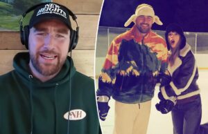 Трэвис Келси не заметил в подкасте очевидного упоминания Тейлор Свифт «Вуд»: «Она собирается меня убить»