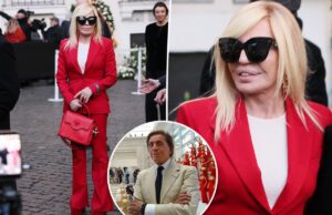 Донателла Версаче почтила память покойного Валентино в его фирменном красном оттенке