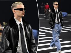 Ромео Бекхэм выходит на подиум в Париже, поскольку семейная драма достигает апогея