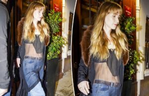 Дженнифер Лоуренс появилась в еще одном откровенном наряде в Париже