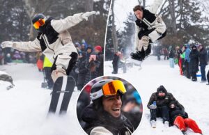 Олимпийский чемпион Шон Уайт катался на сноуборде в Центральном парке